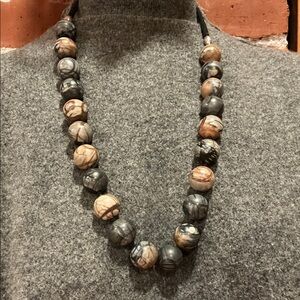 Clifton Nicholson Picasso Jasper Necklace – Sterling Silver – Artisan Modernist